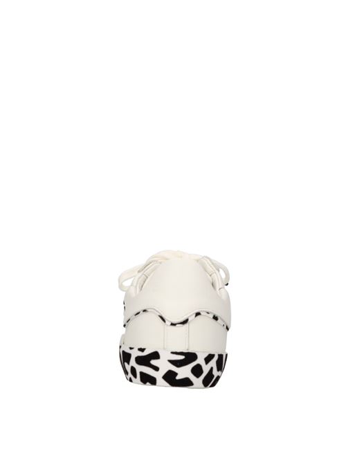 Leather and fabric sneakers DAVI' | CHLD CA10BIANCO